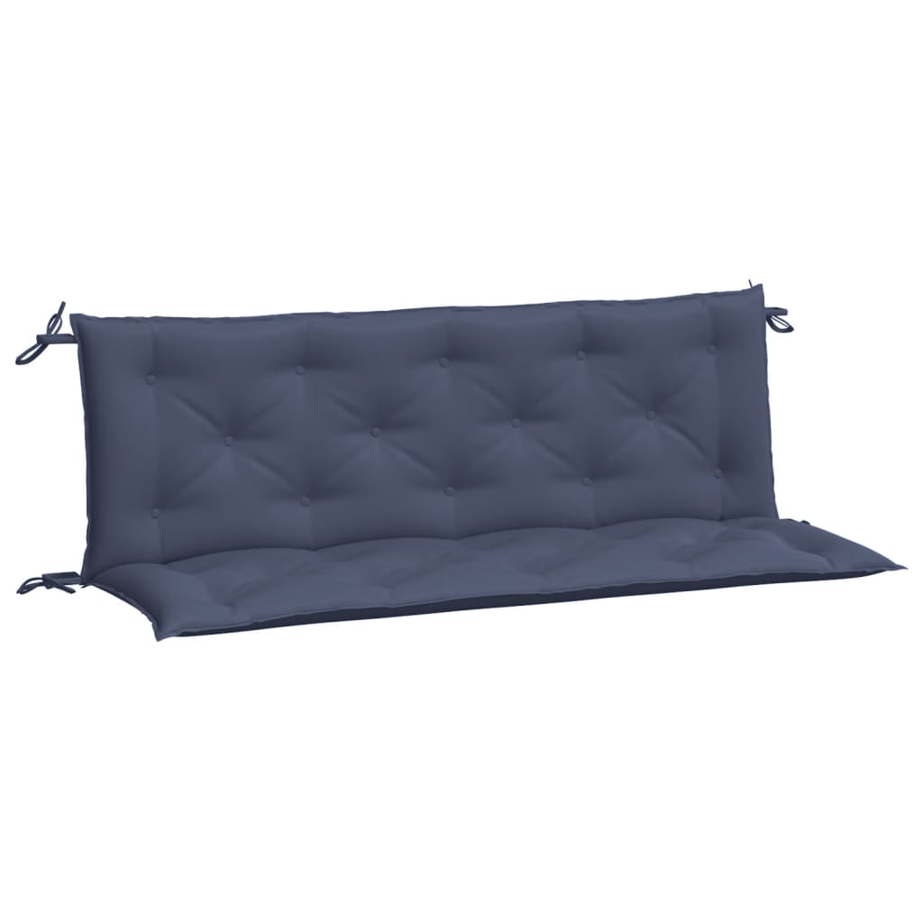 Vidaxx coussins de banc de jardin 2 pcs 150x50x7 cm tissu oxford bleu marine