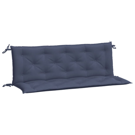 Vidaxx coussins de banc de jardin 2 pcs 150x50x7 cm tissu oxford bleu marine