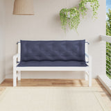 Vidaxl Garden Bench Cushions 2 St 150x50x7 cm tessuto oxford blu marino