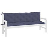 Vidaxl Garden Bench Cushions 2 St 180x50x7 cm tessuto oxford blu marino marino