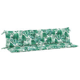 Vidaxx coussins de banc de jardin 2 pcs motif feuille 200x50x7 cm tissu oxford