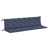 Vidaxl Garden Banc Cushions 2 St 200x50x7 cm Oxford tissu marin bleu