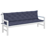 Vidaxx coussins de banc de jardin 2 pcs 200x50x7 cm tissu oxford bleu marine