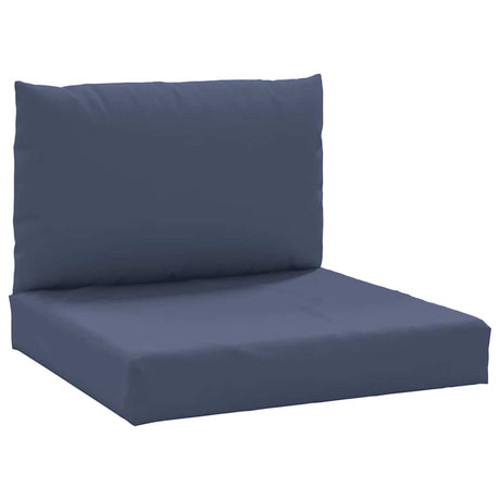 VidaXL coussins de palette 2 pcs tissu bleu marine