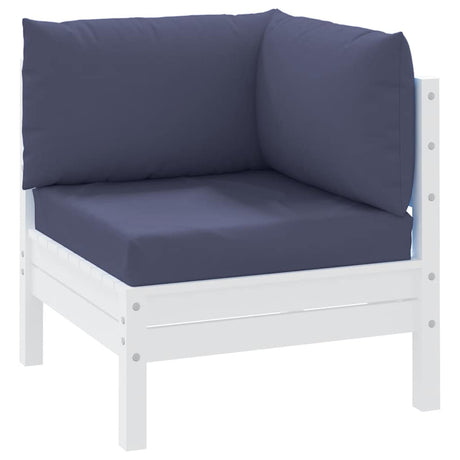 VidaXL coussins de palette 3 pcs tissu oxford bleu marine
