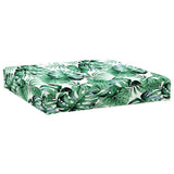 VidaXL coussin palette motif feuille 60x60x9,5 cm tissu oxford