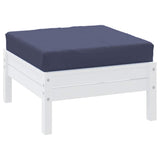VidaXL coussin palette 60x60x9,5 cm tissu oxford bleu marine