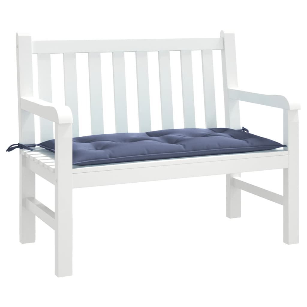 Vidaxx coussin de banc de jardin 110x50x7 cm tissu oxford bleu marine