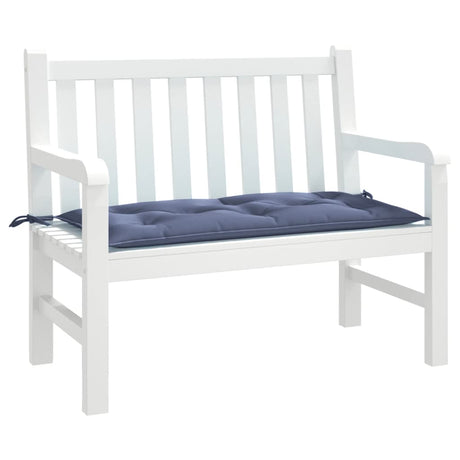 Vidaxx coussin de banc de jardin 110x50x7 cm tissu oxford bleu marine