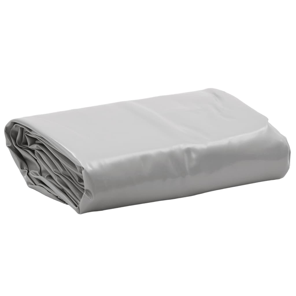 Bâche Vidaxl 650 g m² ø 2,6 m gris
