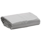 Bâche Vidaxl 650 g m² ø 2,6 m gris