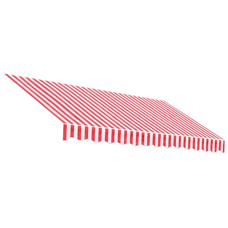 Vidaxx toile de remplacement pour auvent rayé 3x2,5 m rouge et blanc
