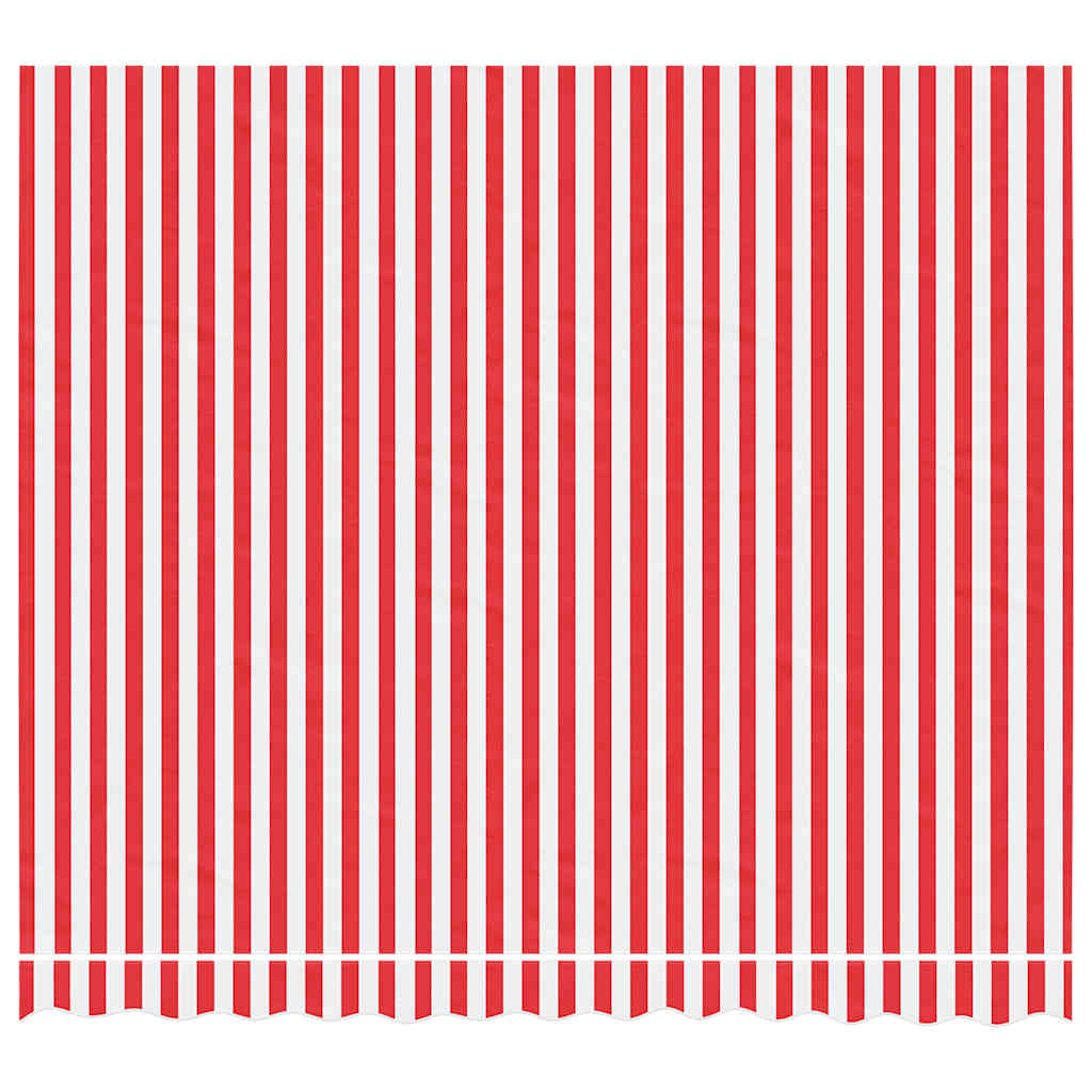 Vidaxx toile de remplacement pour auvent rayé 3x2,5 m rouge et blanc