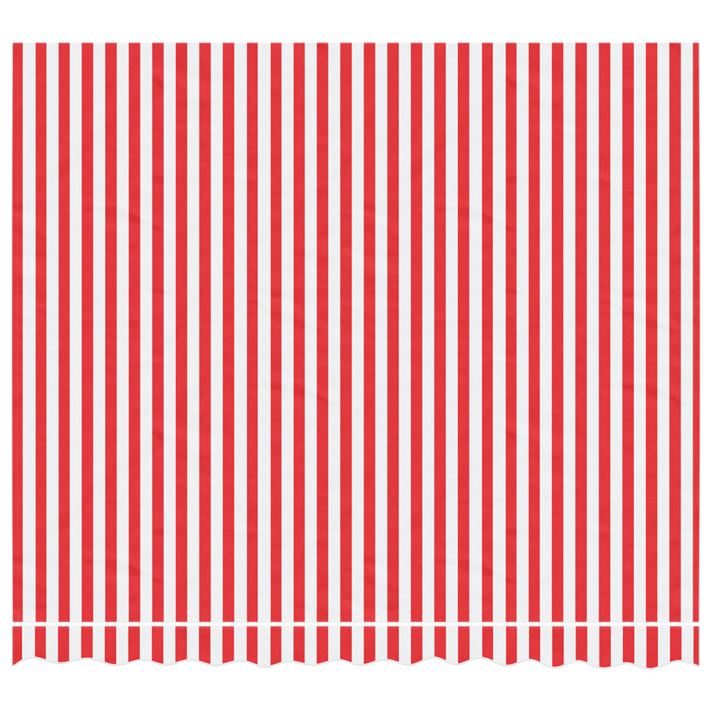 VidaXL Replacement cloth for Luifel striped 3x2.5 m red and white