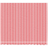 VidaXL Replacement cloth for Luifel striped 3x2.5 m red and white