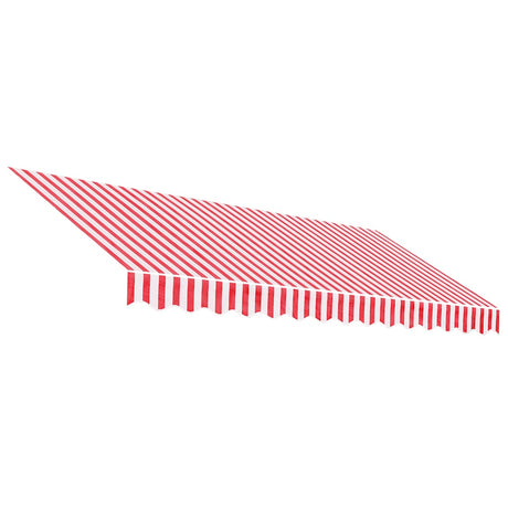 Vidaxx toile de remplacement pour auvent rayé 3,5x2,5 m rouge et blanc
