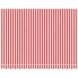 Vidaxx toile de remplacement pour auvent rayé 3,5x2,5 m rouge et blanc