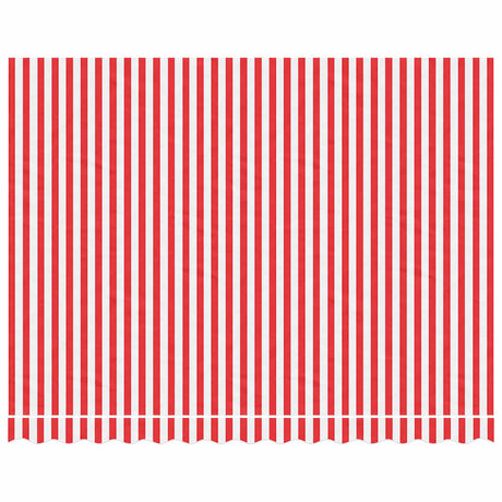 Vidaxx toile de remplacement pour auvent rayé 3,5x2,5 m rouge et blanc
