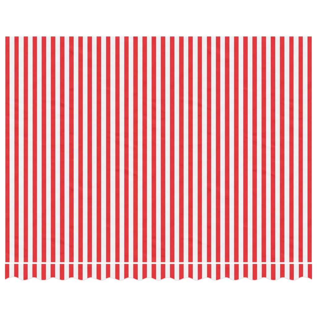 Panno sostitutivo Vidaxl per Luifel Striped 3,5x2,5 m rosso e bianco