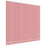 Vidaxx toile de remplacement pour auvent rayé 4x3,5 m rouge et blanc