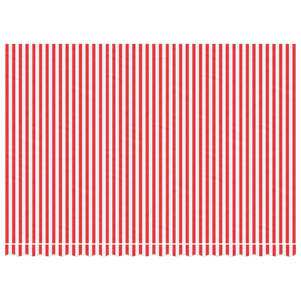 Vidaxx toile de remplacement pour auvent rayé 4,5x3 m rouge et blanc