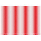 Vidaxx toile de remplacement pour auvent rayé 4,5x3 m rouge et blanc