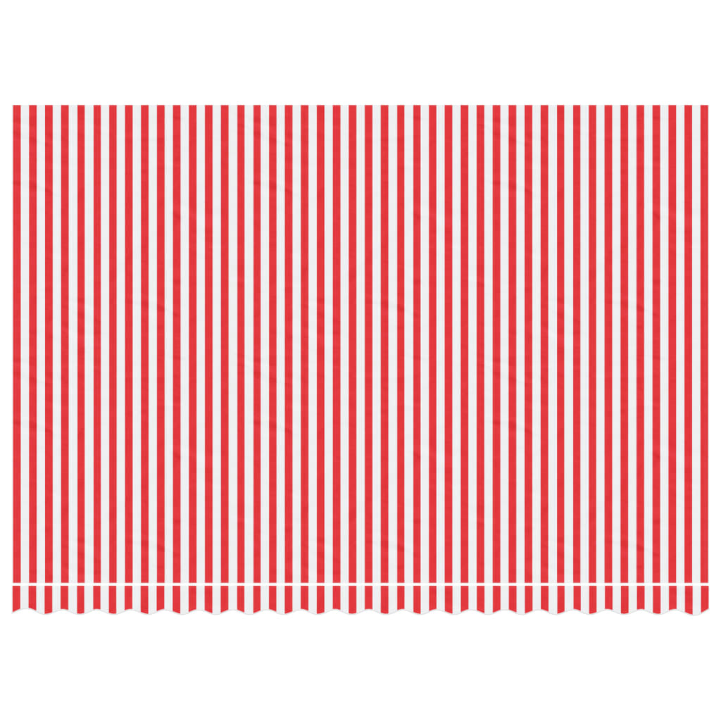 VidaXL Replacement cloth for Luifel Striped 4.5x3 m Red and White