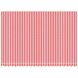 VidaXL Replacement cloth for Luifel Striped 4.5x3 m Red and White