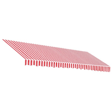 Vidaxx toile de remplacement pour auvent rayé 4,5x3,5 m rouge et blanc