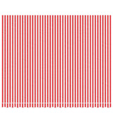 Vidaxx toile de remplacement pour auvent rayé 4,5x3,5 m rouge et blanc