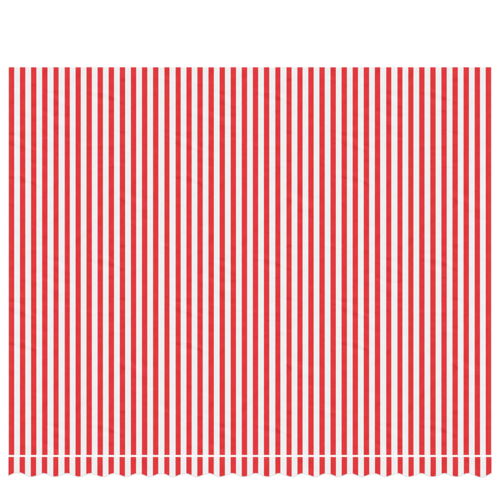 Vidaxl nadomestna krpa za Luifel Striped 4,5x3,5 m rdeča in bela