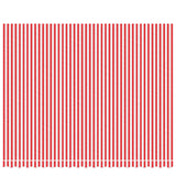 Vidaxl Ersatzstoff fir Lipifel gestreift 4.5x3.5 m rout a wäiss