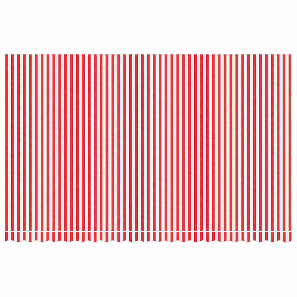 VidaXL toile de remplacement pour auvent rayé 5x3 m rouge et blanc
