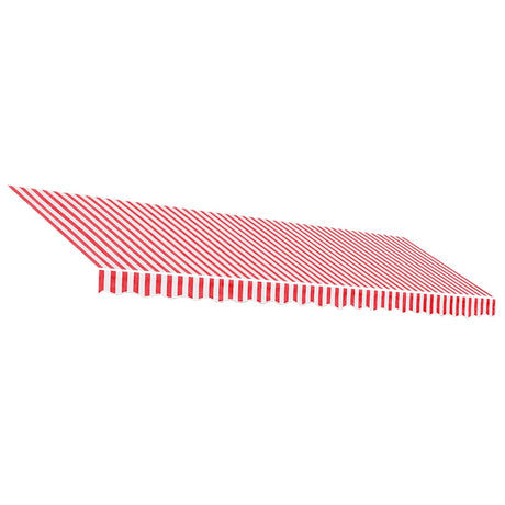 Vidaxx toile de remplacement pour auvent rayé 5x3,5 m rouge et blanc
