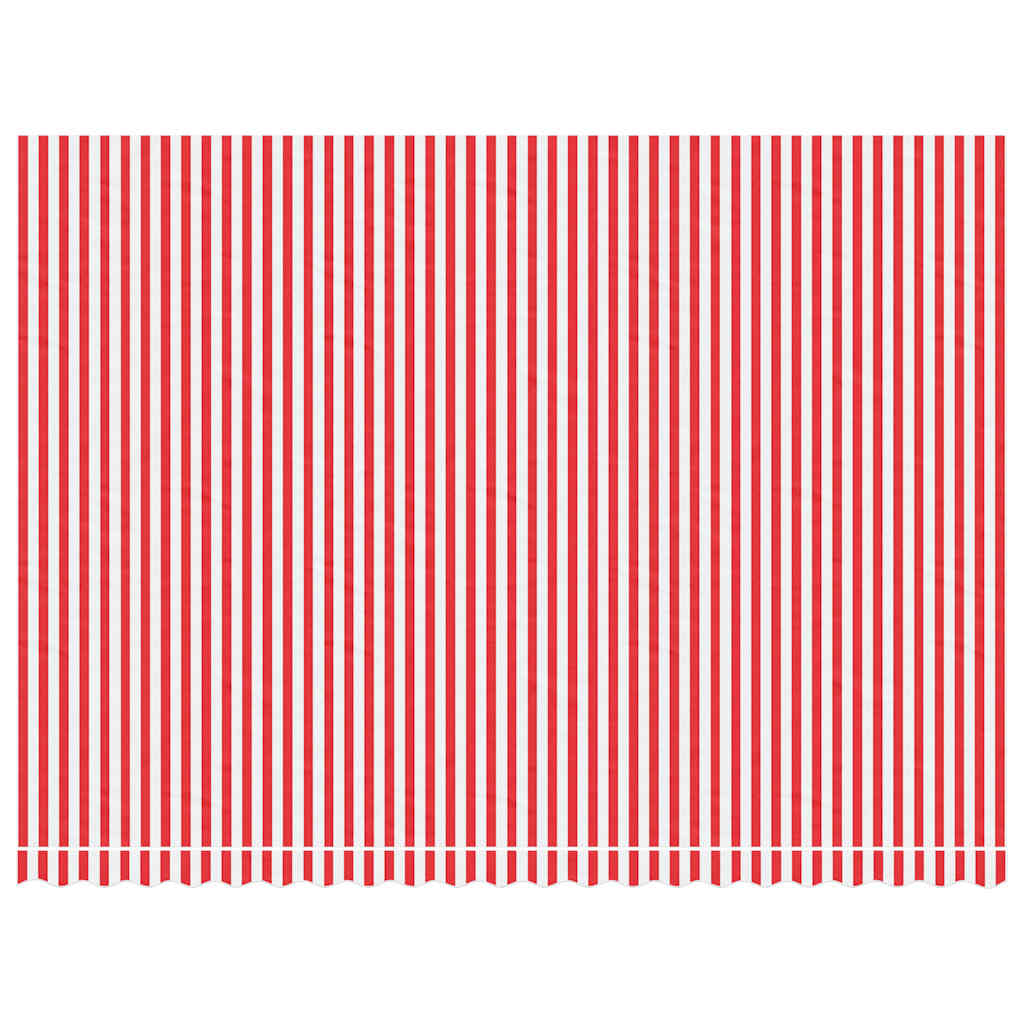 Vidaxx toile de remplacement pour auvent rayé 5x3,5 m rouge et blanc