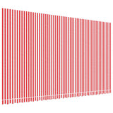 Vidaxx toile de remplacement pour auvent rayé 6x3,5 m rouge et blanc