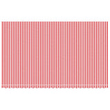Vidaxx toile de remplacement pour auvent rayé 6x3,5 m rouge et blanc