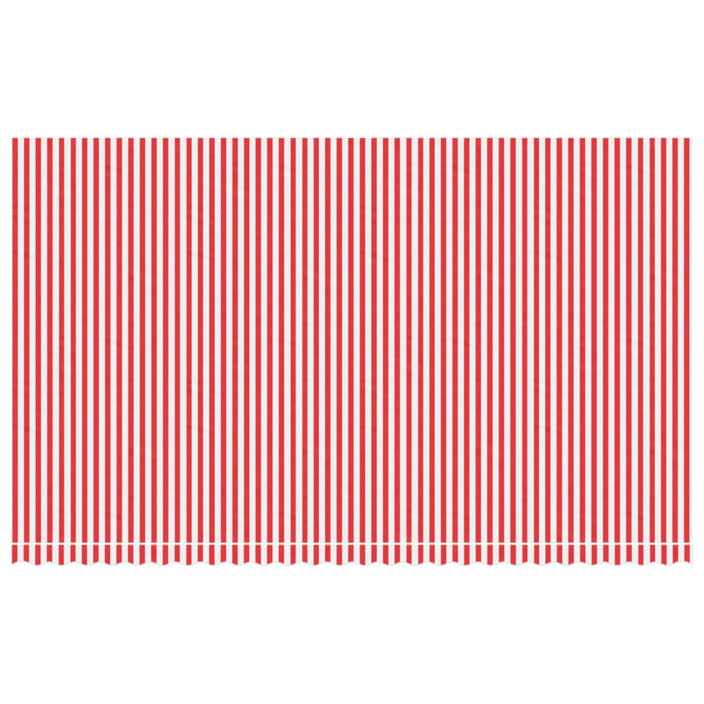 VidaXL Replacement cloth for Luifel striped 6x3.5 m red and white