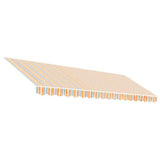 Vidaxx toile de remplacement pour auvent rayé 4,5x3 m multicolore