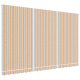 Vidaxx toile de remplacement pour auvent rayé 5x3 m multicolore