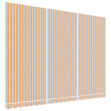 Vidaxx toile de remplacement pour auvent rayé 5x3,5 m multicolore