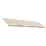 Vidaxx toile de remplacement pour auvent rayé 6x3 m multicolore
