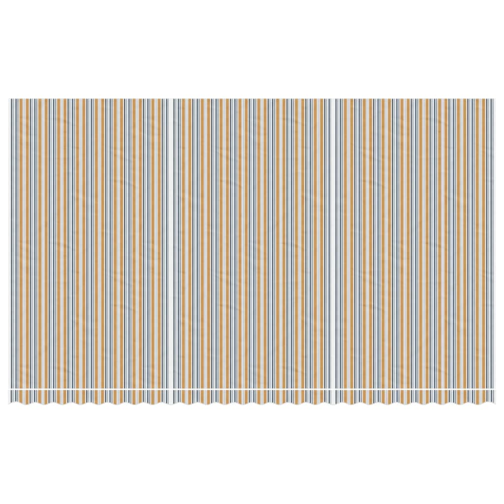 Vidaxx toile de remplacement pour auvent rayé 6x3,5 m multicolore