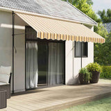 Vidaxx toile de remplacement pour auvent rayé 3,5x2,5 m multicolore