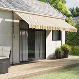 Vidaxx toile de remplacement pour auvent rayé 4x3,5 m multicolore