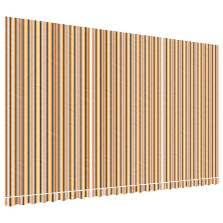 Vidaxx toile de remplacement pour auvent rayé 6x3,5 m multicolore