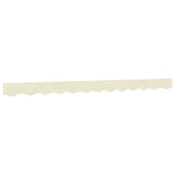 Vidaxx tissu de remplacement pour jupe d'auvent rayé 3 m couleur crème