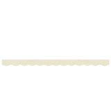 Vidaxx tissu de remplacement pour jupe d'auvent rayé 3 m couleur crème