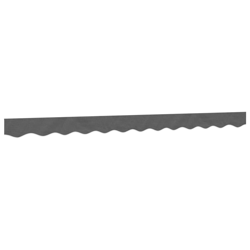 Vidaxx tissu de remplacement pour jupe d'auvent rayé 3 m anthracite