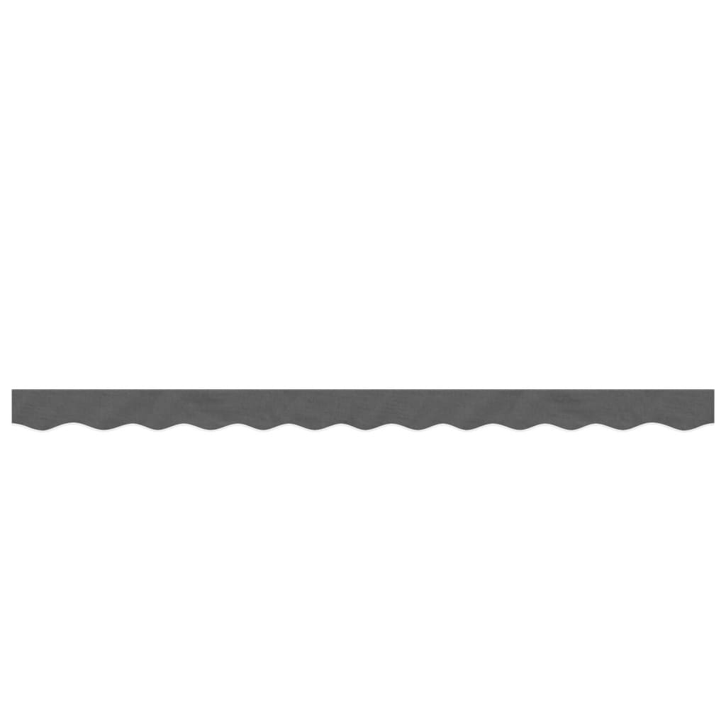 Vidaxx tissu de remplacement pour jupe d'auvent rayé 3 m anthracite